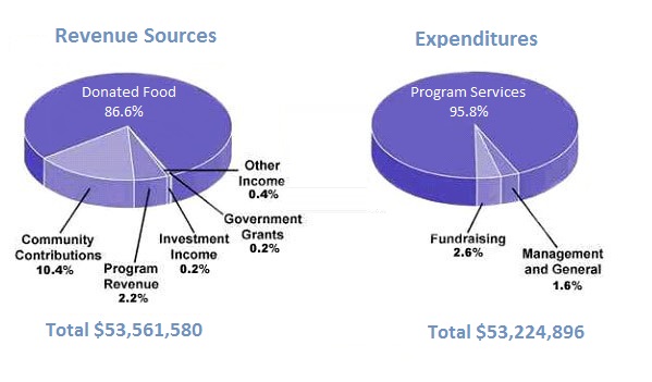 Pie chart for an IELTS Academic Task 1 question about Children's Charity Revenue and Spending.